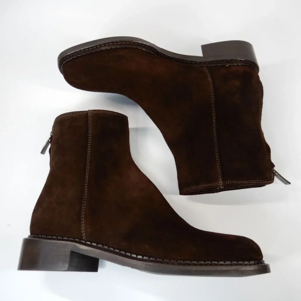 La Canadienne Selina City Dry Waterproof Bootie Boots Size 5.5 Brown Suede NEW - Picture 13 of 15